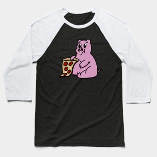 Pig for Pizza Baseball T-Shirt